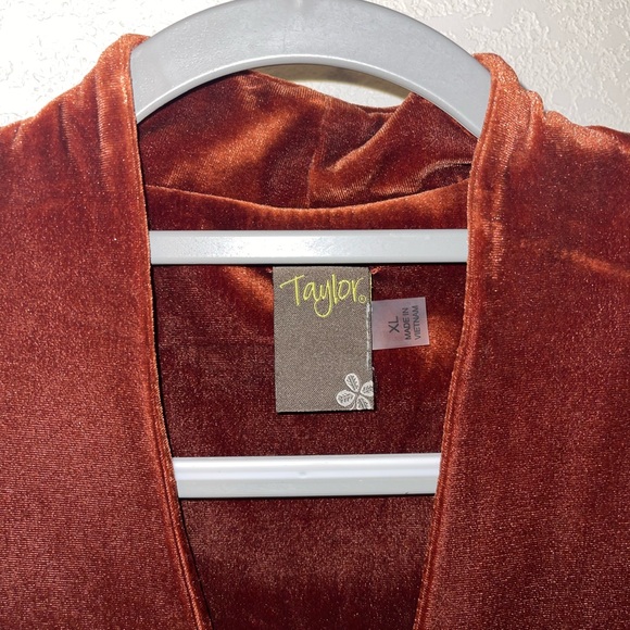 Orange velvet mid dress/top - Picture 2 of 3